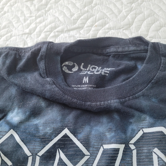 ac/dc dark blu evintage style band tee "for those about to rock" - Picture 2 of 3